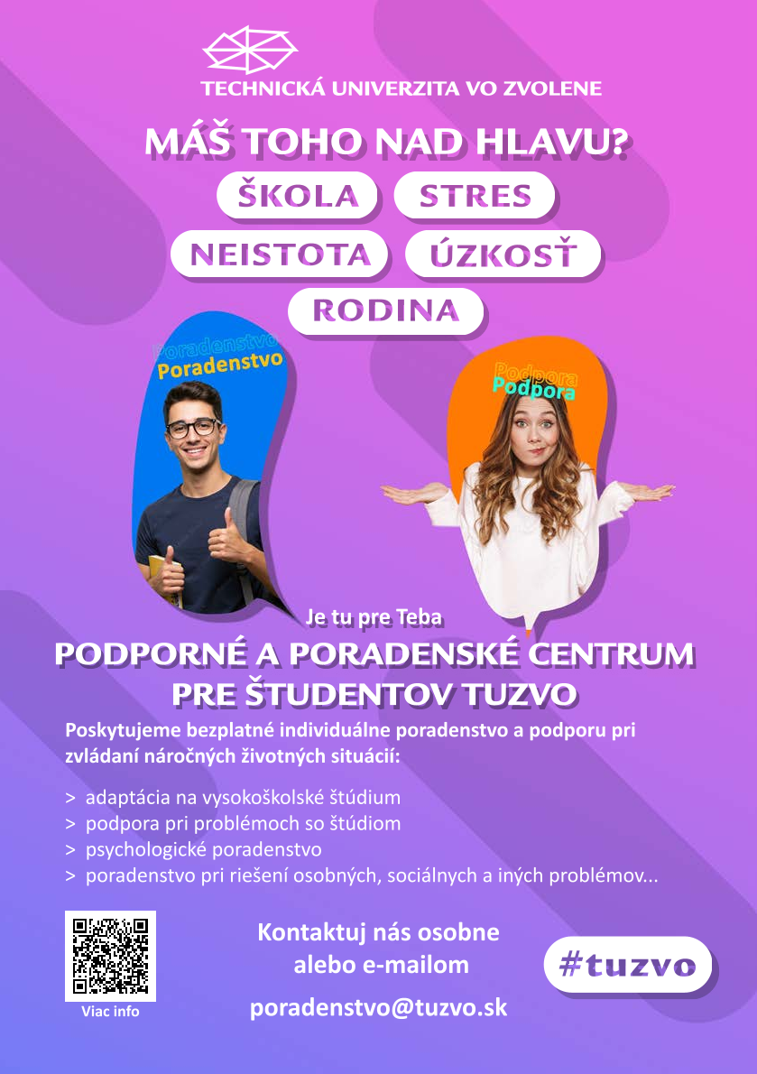 podporné a poradenské centrum pre študentov plagát