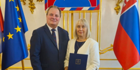 Rektor TUZVO prof. Rudolf Kropil a prof. Radoslava Kanianska