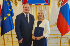 Rektor TUZVO prof. Rudolf Kropil a prof. Radoslava Kanianska