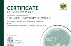 certifikát UI Green Matric